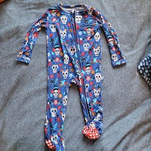 Little bum bum bamboo skull pajamas